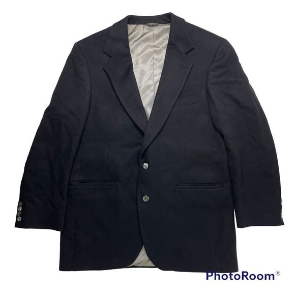 100% Pure Cashmere Vintage Black Suit Jacket